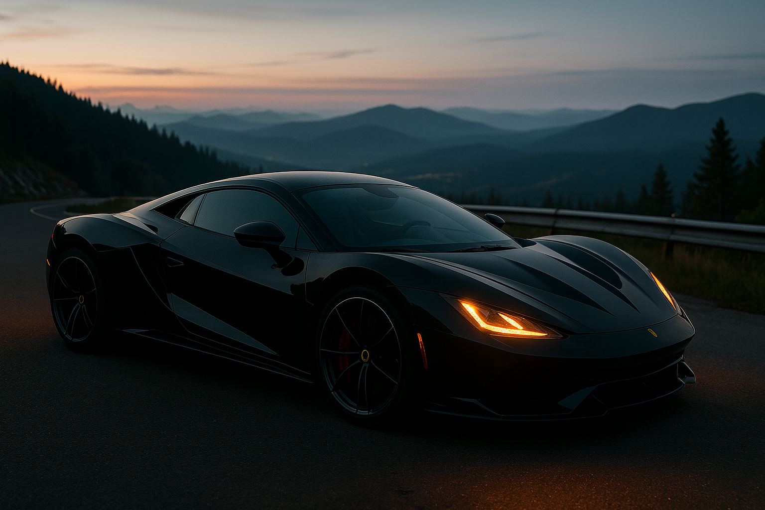 super car in motion
